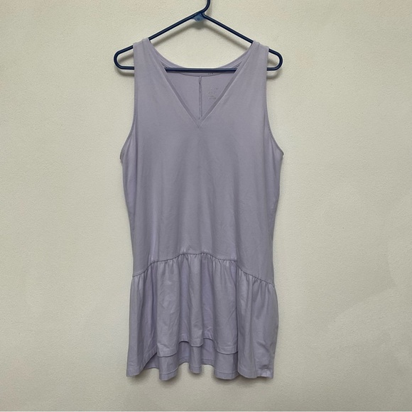 a new day Dresses & Skirts - A New Day Lavender Purple V-Neck Drop Hem Cotton Blend Dress Size XL Summer